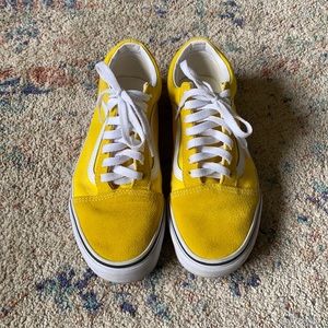 Yellow old skool vans